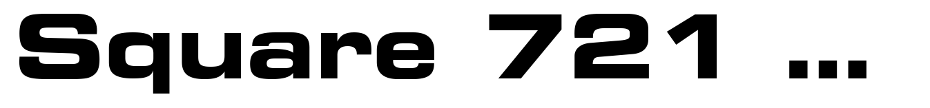 Square 721 Bold Extended CE